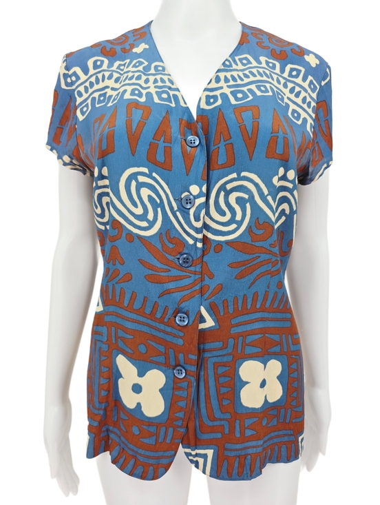Luisa Spagnoli Tops - Vintage Luisa Spagnoli Italian Button Up Top EU Size 42